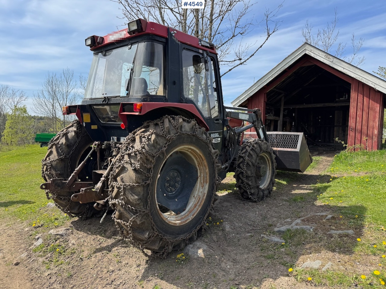 1987 Case 685 XL w/front loader. - Tractor: afbeelding 5 1987 Case 685 XL w/front loader. - Tractor: afbeelding 5
