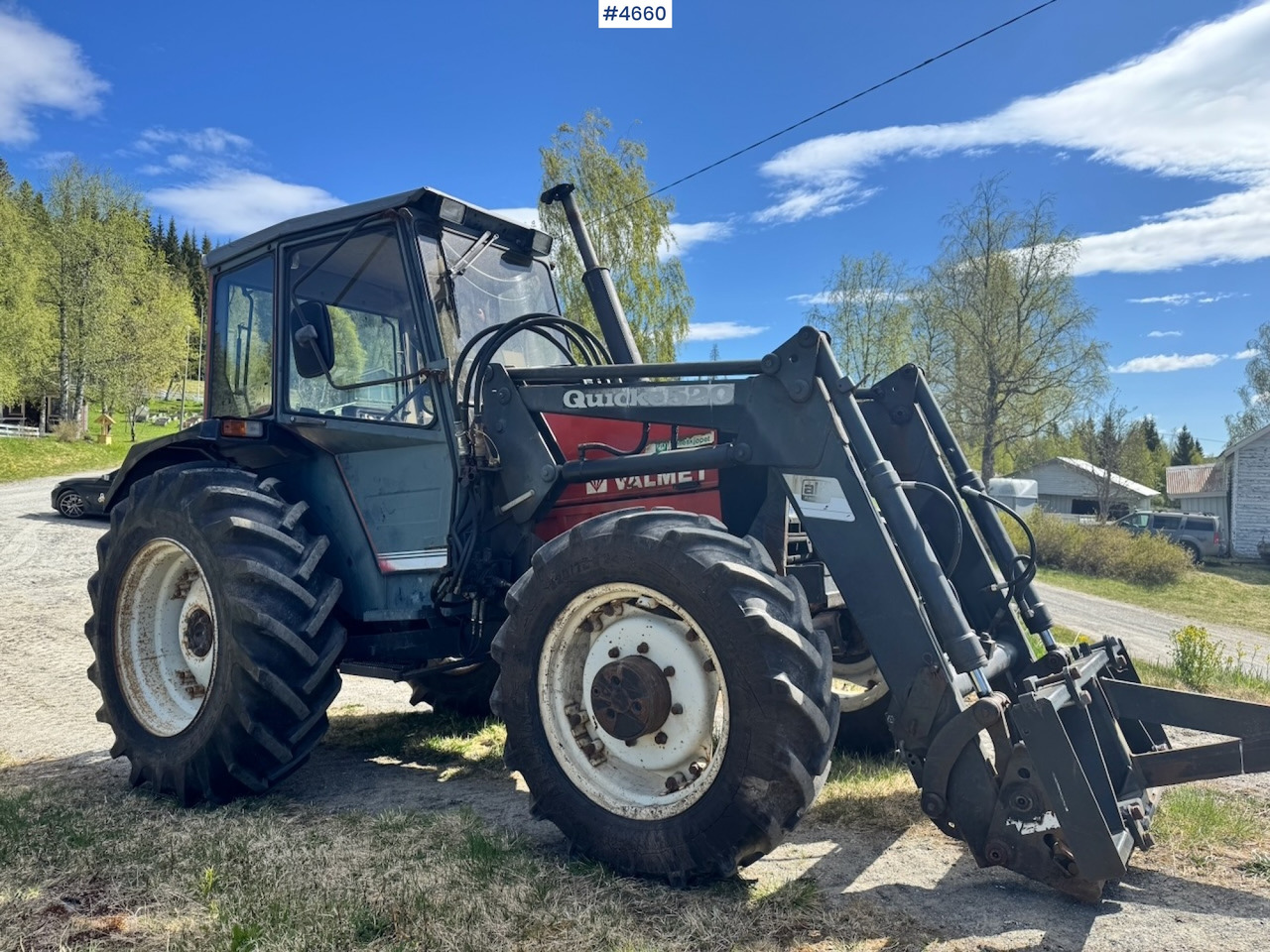 1989 Valmet 455 4x4 w/ Front loader - Tractor: afbeelding 4 1989 Valmet 455 4x4 w/ Front loader - Tractor: afbeelding 4