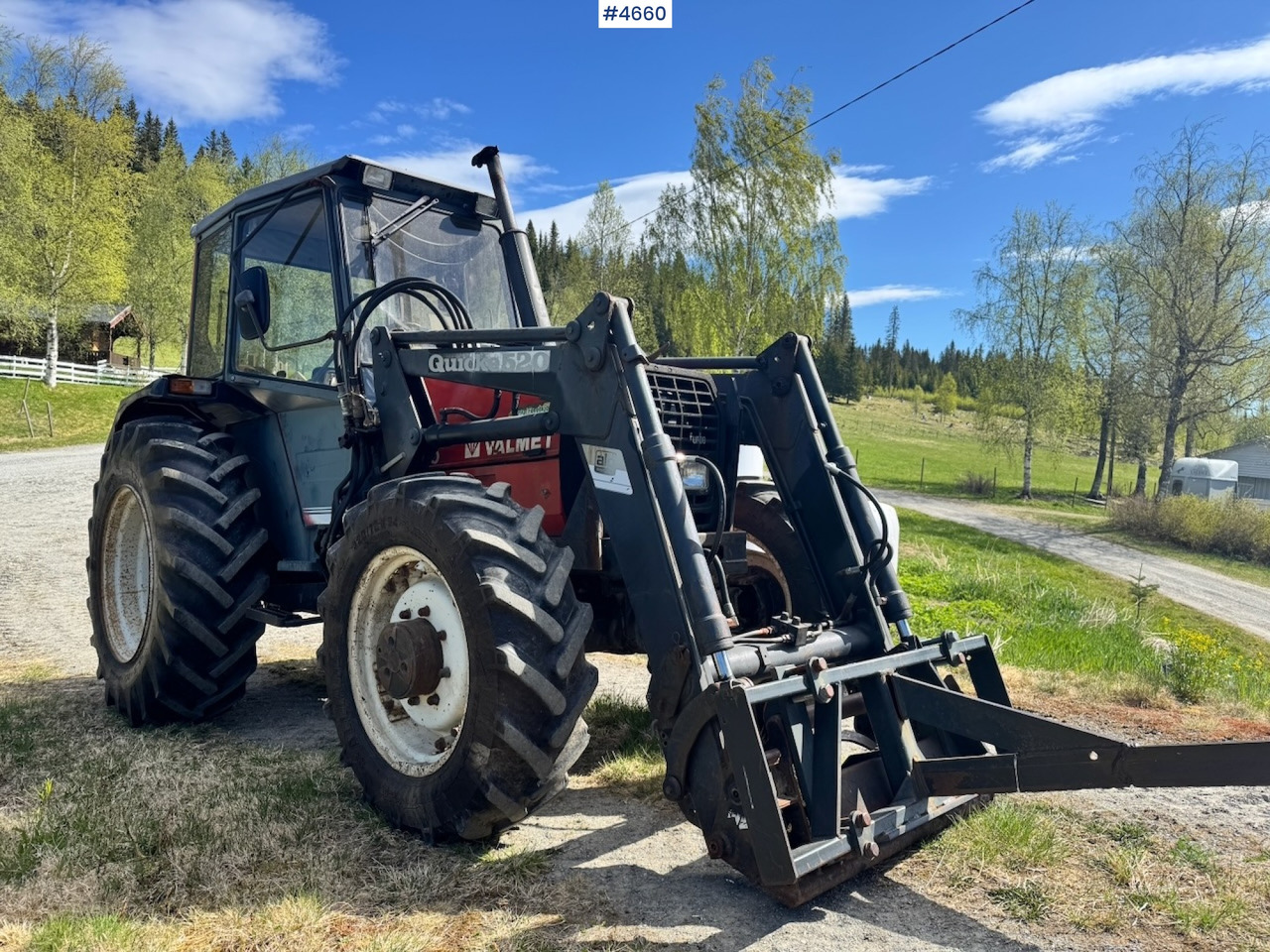1989 Valmet 455 4x4 w/ Front loader - Tractor: afbeelding 3 1989 Valmet 455 4x4 w/ Front loader - Tractor: afbeelding 3