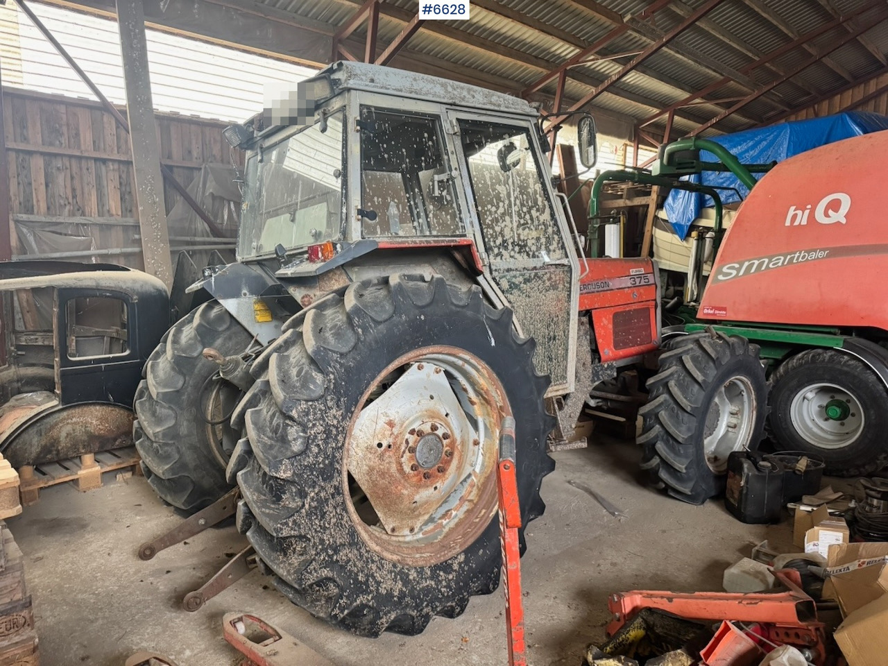 1990 Massey Ferguson 375 4x4 Tractor. - Tractor: afbeelding 4 1990 Massey Ferguson 375 4x4 Tractor. - Tractor: afbeelding 4