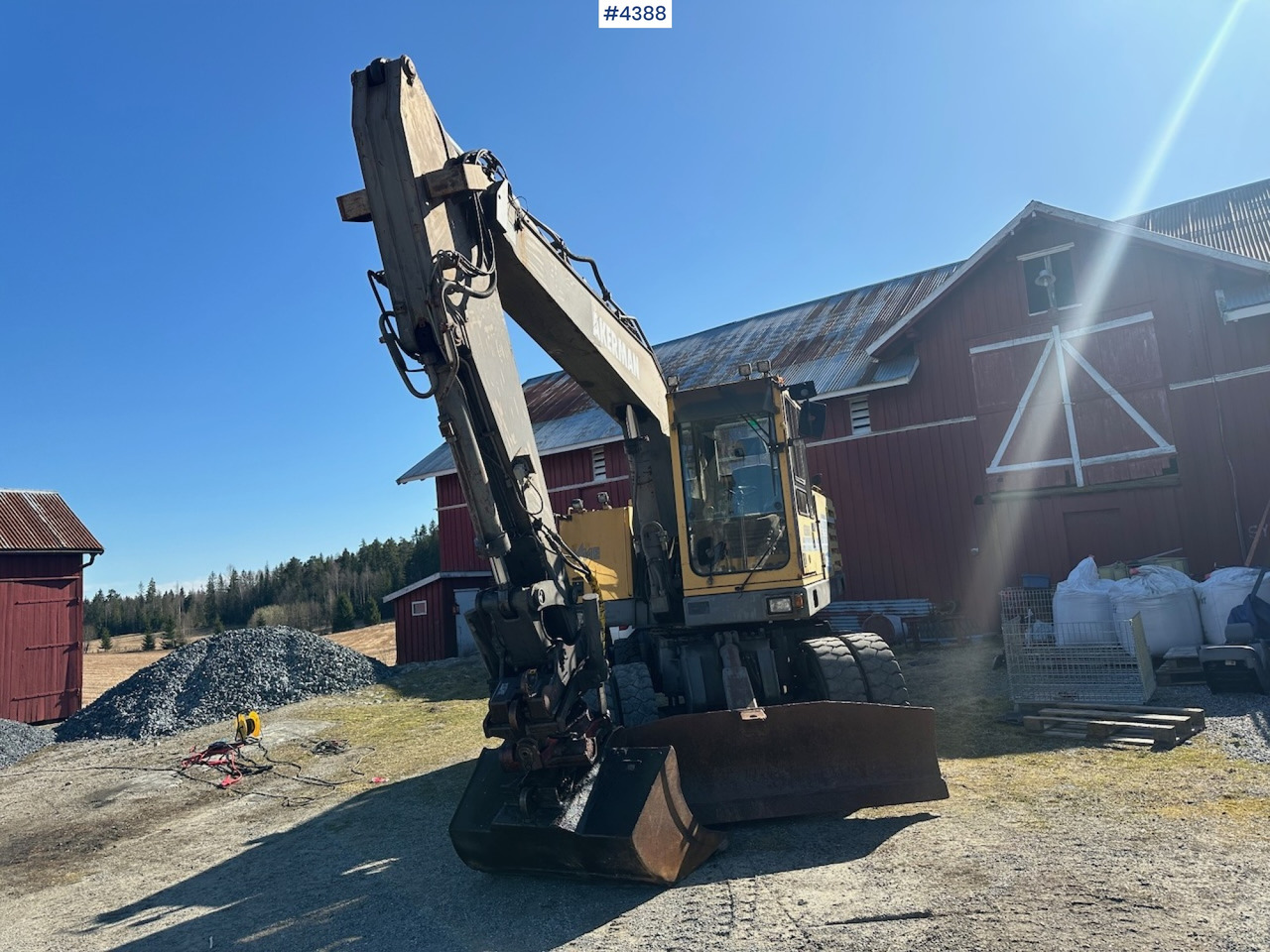 1995 Åkermann EW200 Wheel machine w/ grading bucket og tiltrotator. WATCH VIDEO. - Graafmachine: afbeelding 4 1995 Åkermann EW200 Wheel machine w/ grading bucket og tiltrotator. WATCH VIDEO. - Graafmachine: afbeelding 4