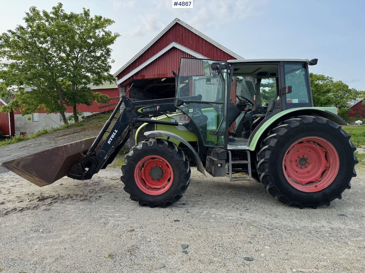 2007 Claas Celtis 446 with front loader, pallet forks, and bucket - Tractor: afbeelding 4 2007 Claas Celtis 446 with front loader, pallet forks, and bucket - Tractor: afbeelding 4