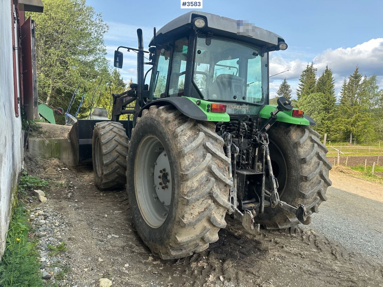 2008 Deutz-Fahr Agrofarm 100 traktor w/ Trima Front loader. See hours! - Tractor: afbeelding 5 2008 Deutz-Fahr Agrofarm 100 traktor w/ Trima Front loader. See hours! - Tractor: afbeelding 5