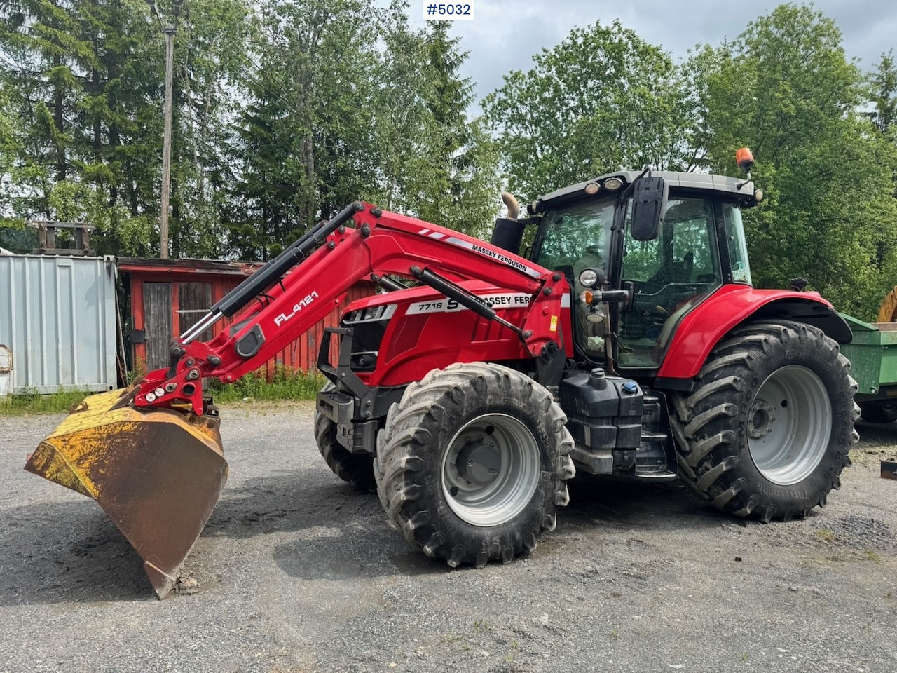 2018 Massey Ferguson 7788 4x4 w/ Front loader and bucket. - Tractor: afbeelding 2 2018 Massey Ferguson 7788 4x4 w/ Front loader and bucket. - Tractor: afbeelding 2