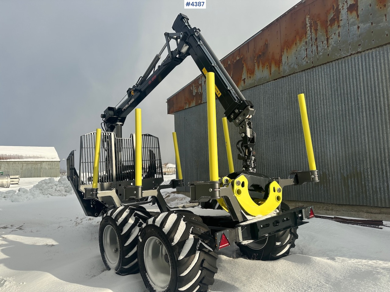 2023 Palms u12 timber trailer w/ Palms 5,85 krane. Never used. - Hout aanhanger: afbeelding 1 2023 Palms u12 timber trailer w/ Palms 5,85 krane. Never used. - Hout aanhanger: afbeelding 1