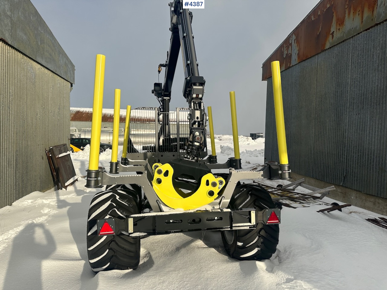 2023 Palms u12 timber trailer w/ Palms 5,85 krane. Never used. - Hout aanhanger: afbeelding 5 2023 Palms u12 timber trailer w/ Palms 5,85 krane. Never used. - Hout aanhanger: afbeelding 5
