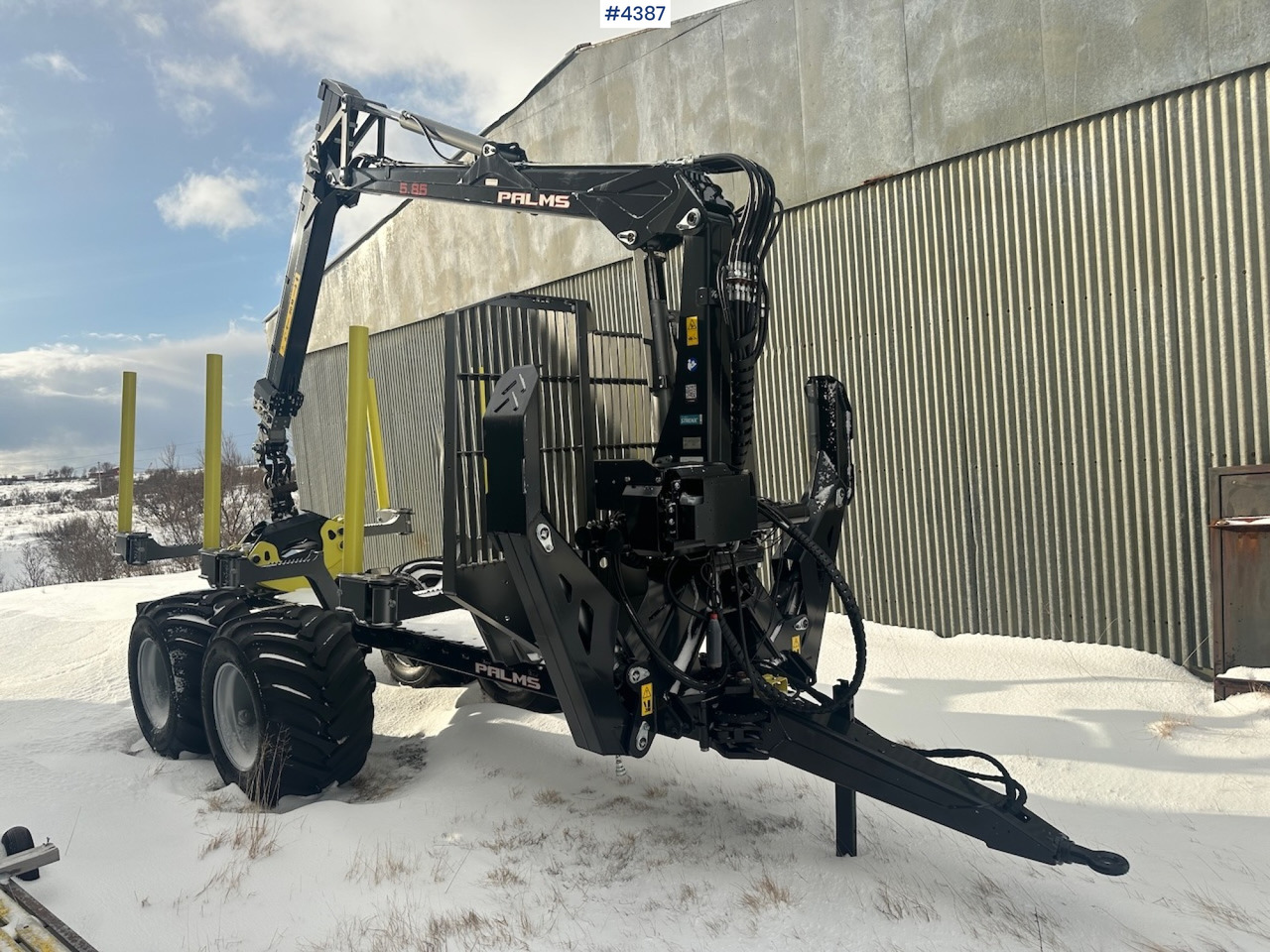 2023 Palms u12 timber trailer w/ Palms 5,85 krane. Never used. - Hout aanhanger: afbeelding 2 2023 Palms u12 timber trailer w/ Palms 5,85 krane. Never used. - Hout aanhanger: afbeelding 2