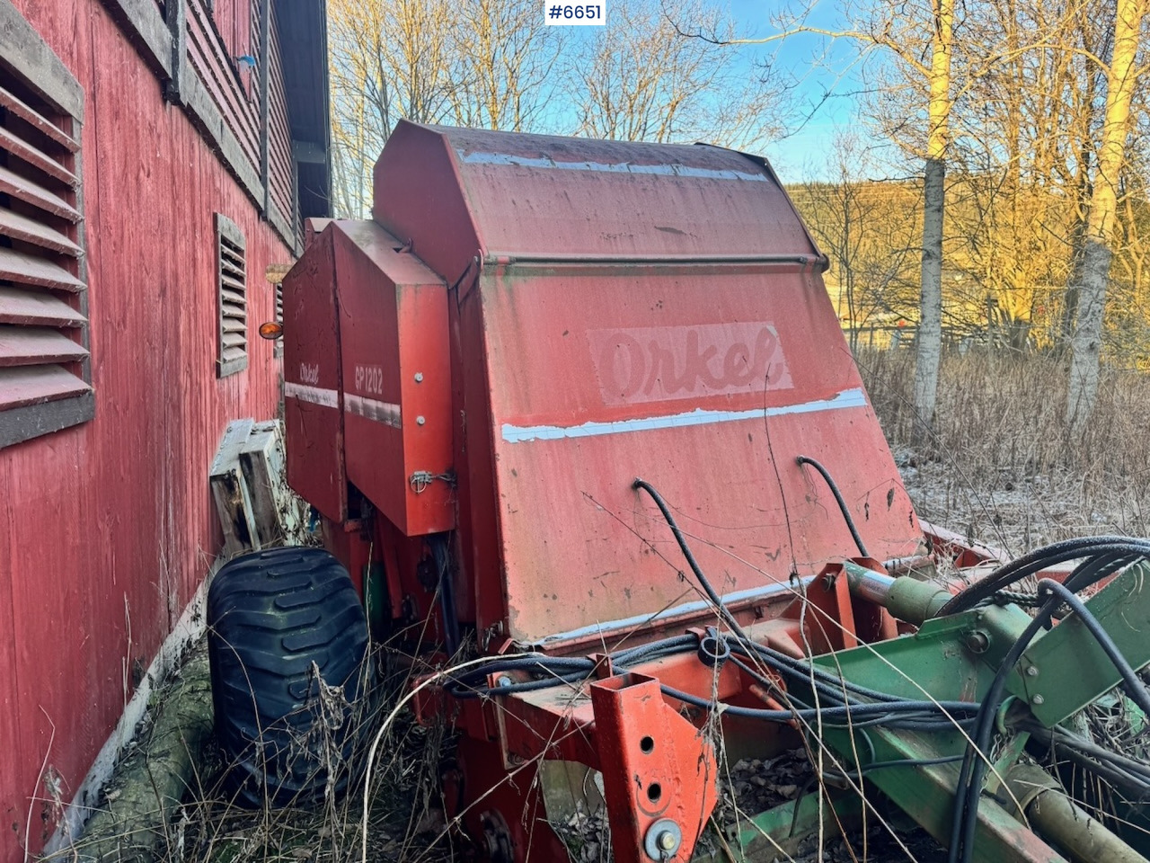 Approx. 1995 Orkel GP1202 Round Baler. - Hooi-/ Voedermachine: afbeelding 4 Approx. 1995 Orkel GP1202 Round Baler. - Hooi-/ Voedermachine: afbeelding 4
