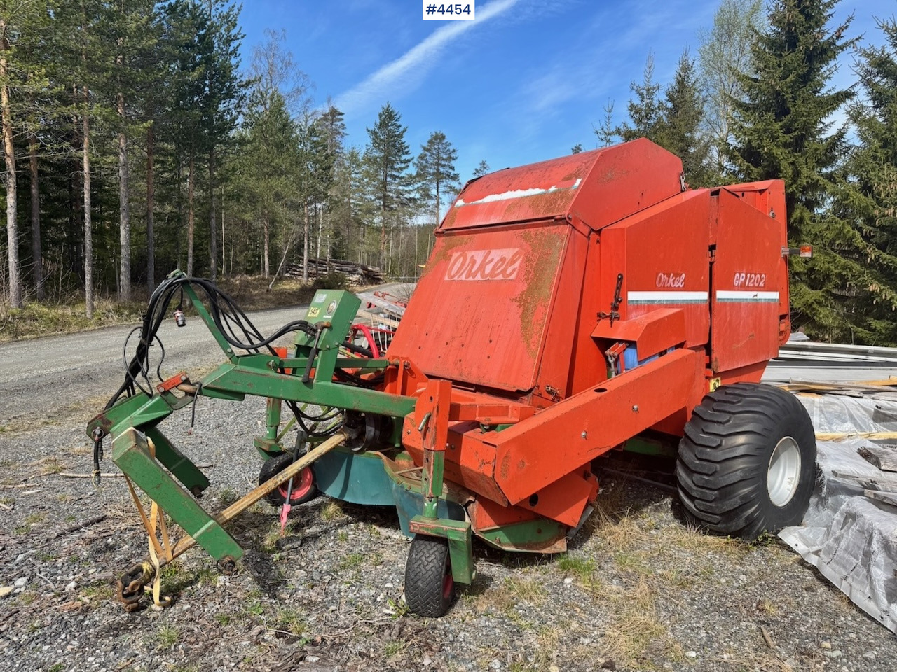 Circa 1994 Orkel GP1202 Round Baler - Hooi-/ Voedermachine: afbeelding 1 Circa 1994 Orkel GP1202 Round Baler - Hooi-/ Voedermachine: afbeelding 1