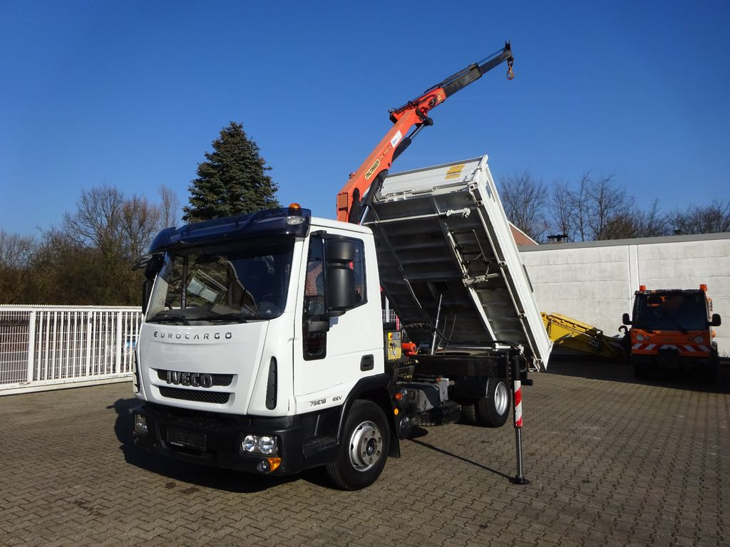 Iveco ML75E18K MEILLER 3Skipper mit PK 7001 Kran 4x2 Iveco ML75E18K MEILLER 3Skipper mit PK 7001 Kran 4x2 - Kipper vrachtwagen, Kraanwagen: afbeelding 1 Iveco ML75E18K MEILLER 3Skipper mit PK 7001 Kran 4x2 Iveco ML75E18K MEILLER 3Skipper mit PK 7001 Kran 4x2 - Kipper vrachtwagen, Kraanwagen: afbeelding 1