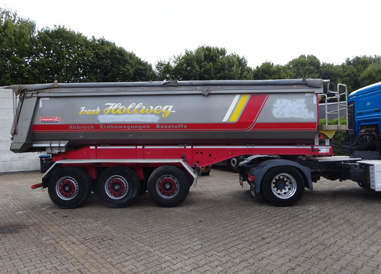 Langendorf Kippauflieger mit 3 Achsen Stahl - Kipper oplegger: afbeelding 1 Langendorf Kippauflieger mit 3 Achsen Stahl - Kipper oplegger: afbeelding 1