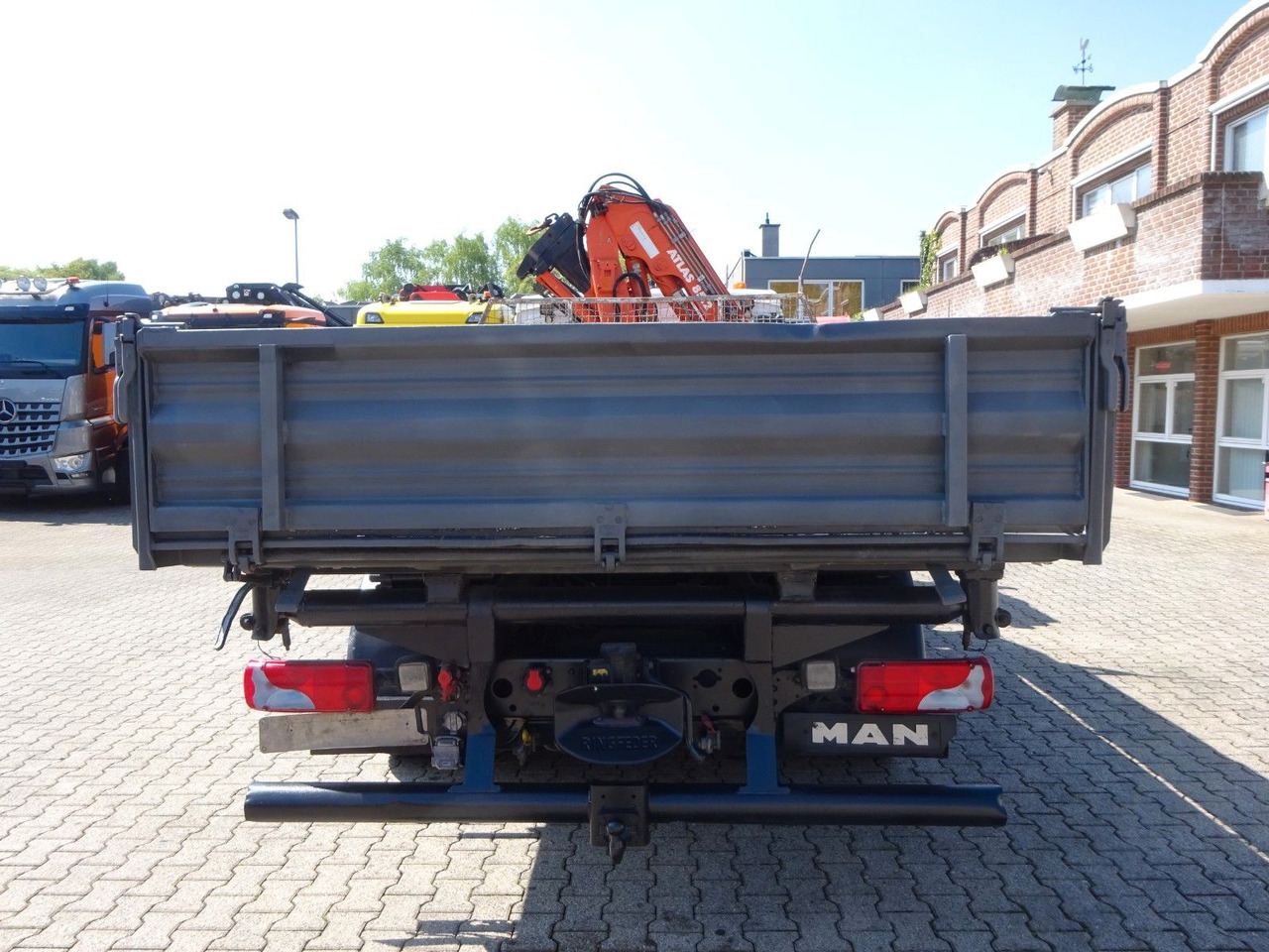 Kipper vrachtwagen, Kraanwagen MAN 12.220 TGS + Atlas 85.2 Kran 4x2: afbeelding 10