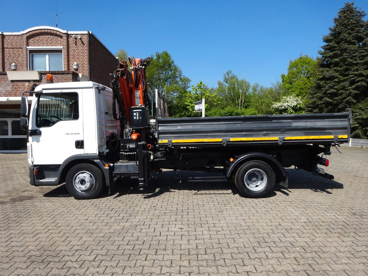 Kipper vrachtwagen, Kraanwagen MAN 12.220 TGS + Atlas 85.2 Kran 4x2: afbeelding 8