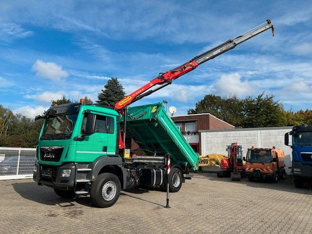 MAN 18.460 MEILLER 3SKipp PALFINGER PK 12002EH 4x2 - Kipper vrachtwagen, Kraanwagen: afbeelding 2 MAN 18.460 MEILLER 3SKipp PALFINGER PK 12002EH 4x2 - Kipper vrachtwagen, Kraanwagen: afbeelding 2