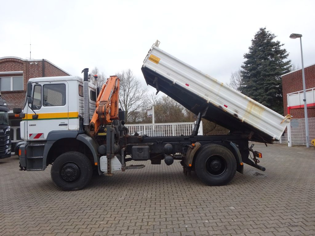 MAN 19.314 3SKipper MKG Ladekran + Schneeplatte - Kraanwagen, Kipper vrachtwagen: afbeelding 1 MAN 19.314 3SKipper MKG Ladekran + Schneeplatte - Kraanwagen, Kipper vrachtwagen: afbeelding 1