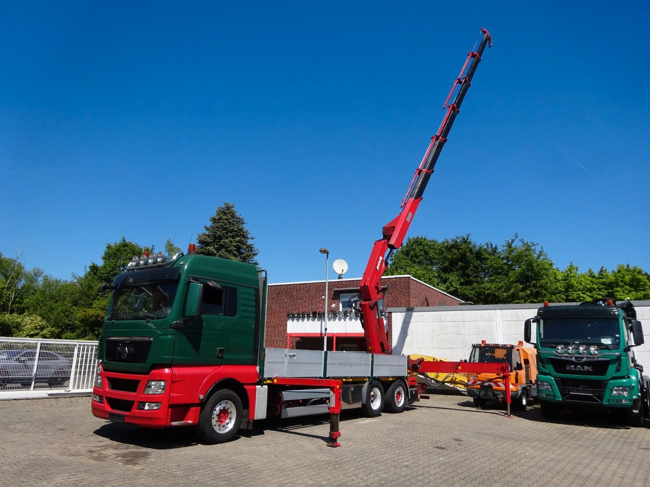 MAN 26.480 TGX + MKG HLK531 Kran +Lift-Lenkachse - Vrachtwagen met open laadbak, Kraanwagen: afbeelding 4 MAN 26.480 TGX + MKG HLK531 Kran +Lift-Lenkachse - Vrachtwagen met open laadbak, Kraanwagen: afbeelding 4