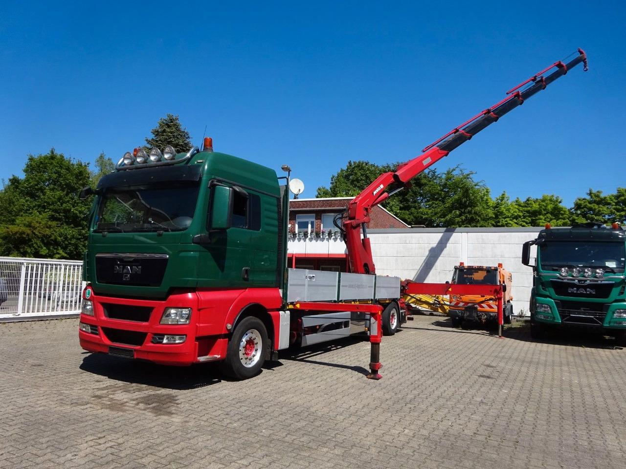 MAN 26.480 TGX + MKG HLK531 Kran +Lift-Lenkachse - Vrachtwagen met open laadbak, Kraanwagen: afbeelding 5 MAN 26.480 TGX + MKG HLK531 Kran +Lift-Lenkachse - Vrachtwagen met open laadbak, Kraanwagen: afbeelding 5