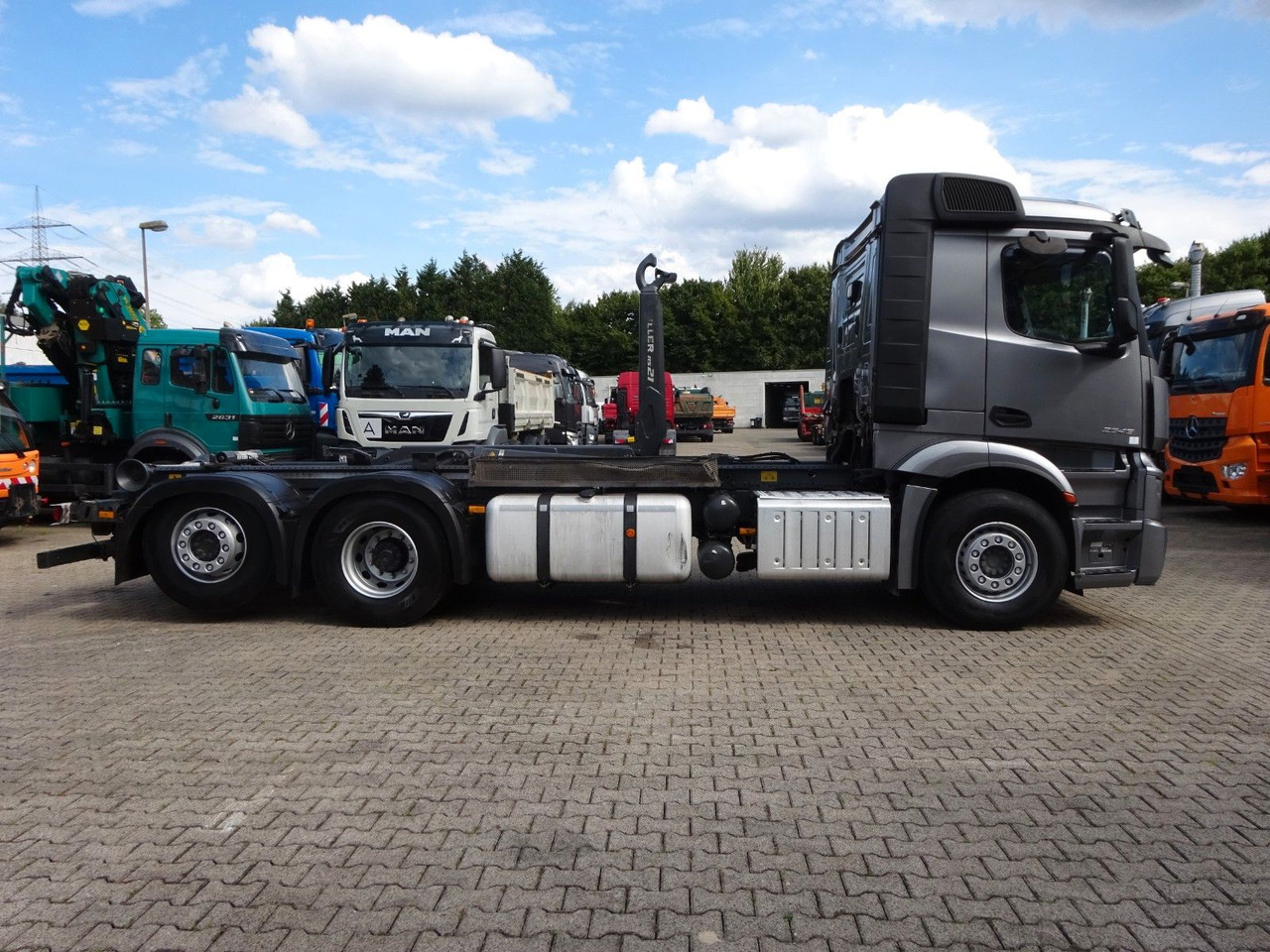 Haakarmsysteem vrachtwagen Mercedes-Benz 2545 Actros MEILLER Abroller +Lift-Lenkachse: afbeelding 11