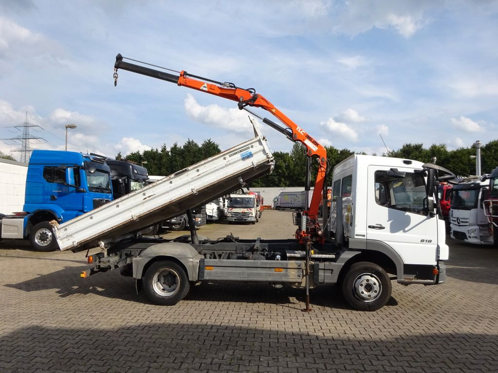Kipper bestelwagen Mercedes-Benz 818 Atego MEILLER 3Skipper + Terex 36.2 Kran 4x2: afbeelding 8