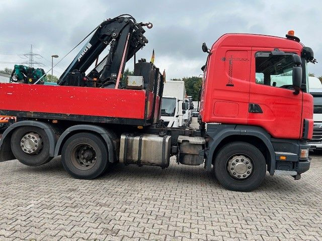 Scania 124 L 470 Pritsche + MKG HLK 201 HP 6x2 - Vrachtwagen met open laadbak, Kraanwagen: afbeelding 4 Scania 124 L 470 Pritsche + MKG HLK 201 HP 6x2 - Vrachtwagen met open laadbak, Kraanwagen: afbeelding 4