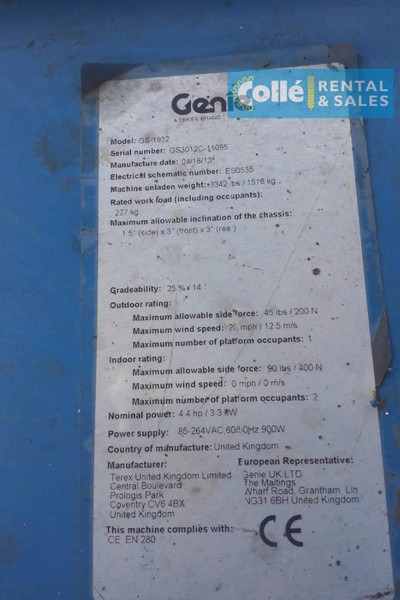 Schaarlift Genie GS-1932 | 2013: afbeelding 12