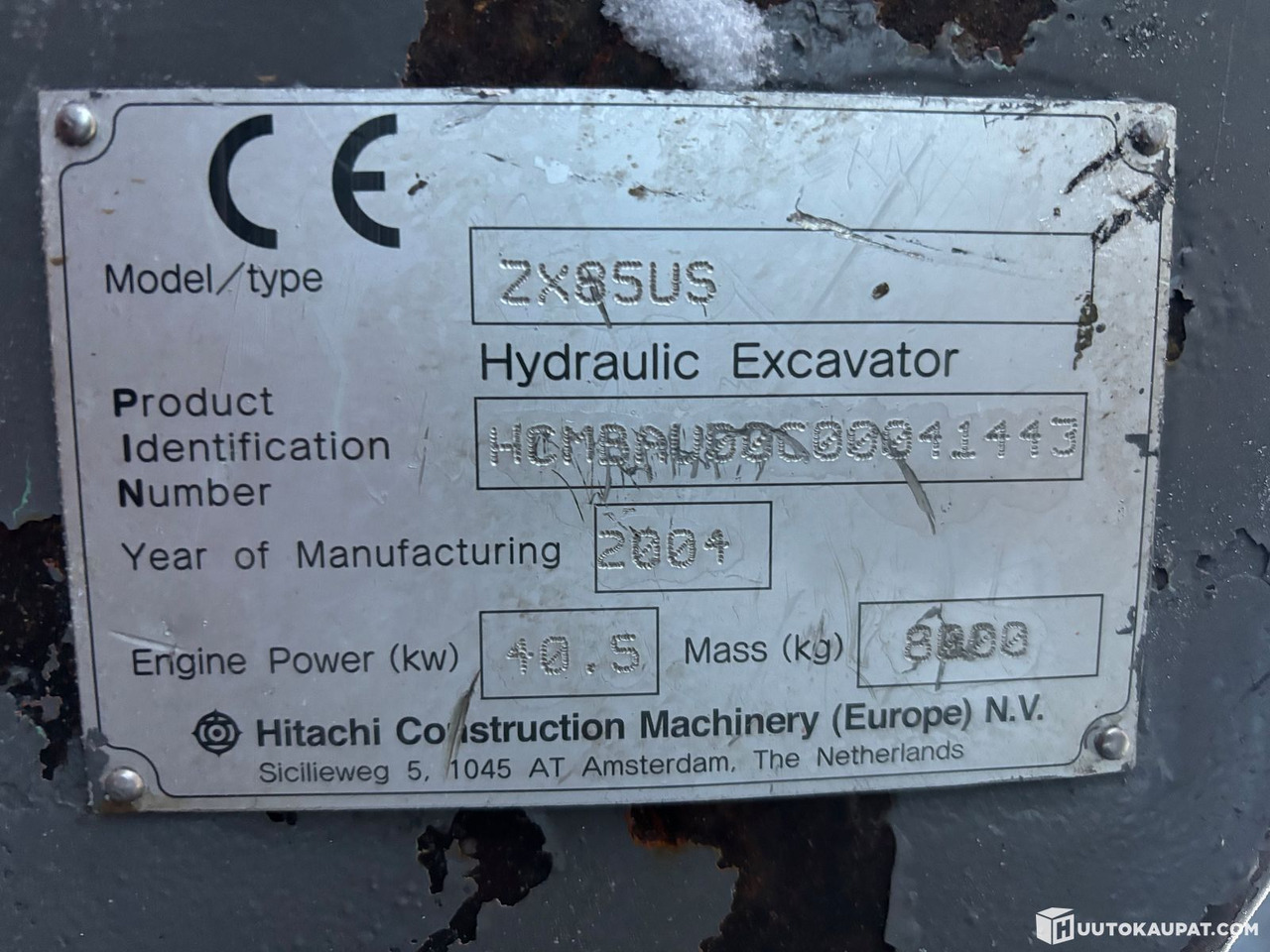 Rupsgraafmachine Hitachi Zaxis ZX85 with mono boom + Engcon. 2004. Tracked excavator, Tornio: afbeelding 18 Rupsgraafmachine Hitachi Zaxis ZX85 with mono boom + Engcon. 2004. Tracked excavator, Tornio: afbeelding 18