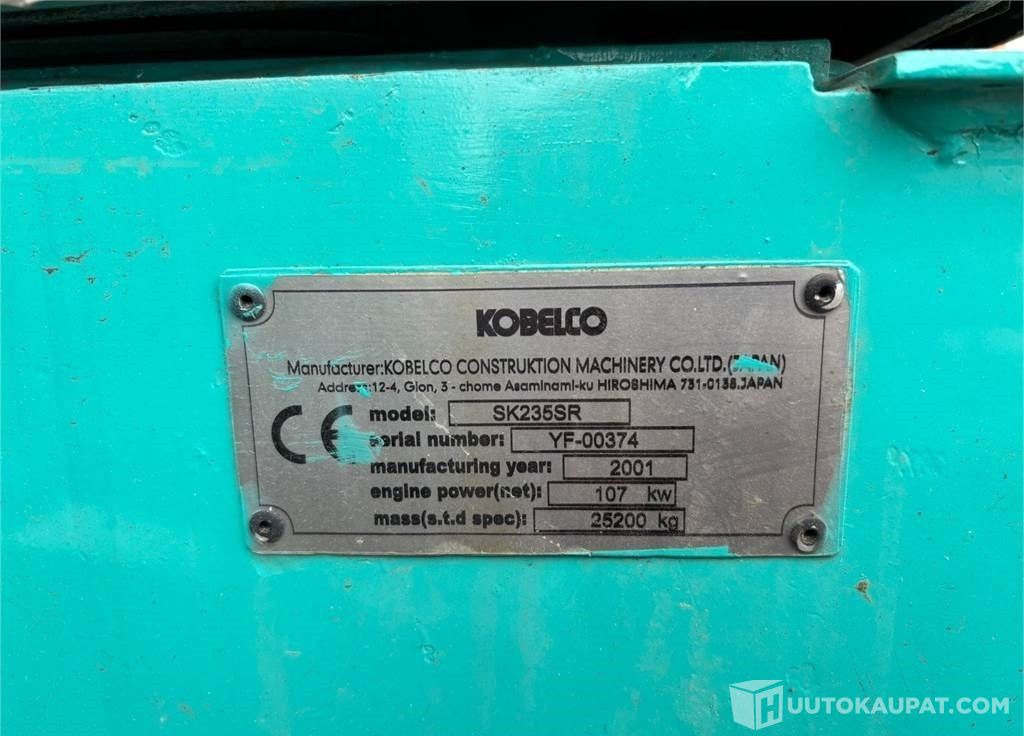 Kobelco SK235SR, 2001, 10 135 h Kaivinkone, Lempäälä - Rupsgraafmachine: afbeelding 5 Kobelco SK235SR, 2001, 10 135 h Kaivinkone, Lempäälä - Rupsgraafmachine: afbeelding 5
