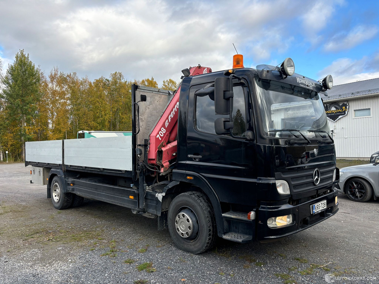 Mercedes-Benz Atego kuorma-auto, kympitetty nosturi ja rahtilava, Juuri katsastettuna! 2007, Kempele - Vrachtwagen: afbeelding 2 Mercedes-Benz Atego kuorma-auto, kympitetty nosturi ja rahtilava, Juuri katsastettuna! 2007, Kempele - Vrachtwagen: afbeelding 2