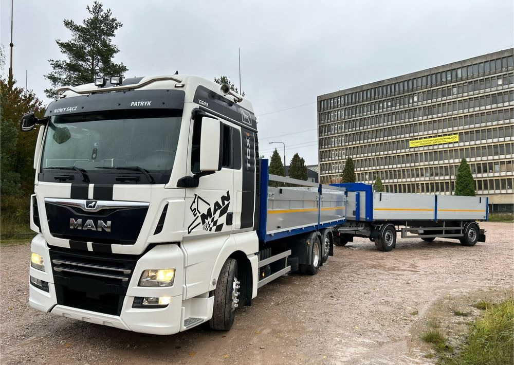 MAN TGX Tandem 1m burty TOP KOMPLET / ALUFELGI / zarejestrowany gotowy do pracy / przyczepa 18t / FULL OPCJA / 26.420 26.460 26.500 26.400 26.440 26.480 26.510 460 500 - Vrachtwagen met open laadbak: afbeelding 1 MAN TGX Tandem 1m burty TOP KOMPLET / ALUFELGI / zarejestrowany gotowy do pracy / przyczepa 18t / FULL OPCJA / 26.420 26.460 26.500 26.400 26.440 26.480 26.510 460 500 - Vrachtwagen met open laadbak: afbeelding 1