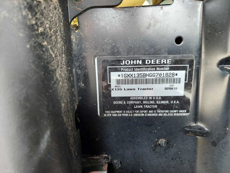 Gazonmaaier John Deere X 135R: afbeelding 11