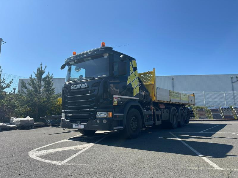 Scania G 450 - Vrachtwagen met open laadbak, Kraanwagen: afbeelding 1 Scania G 450 - Vrachtwagen met open laadbak, Kraanwagen: afbeelding 1