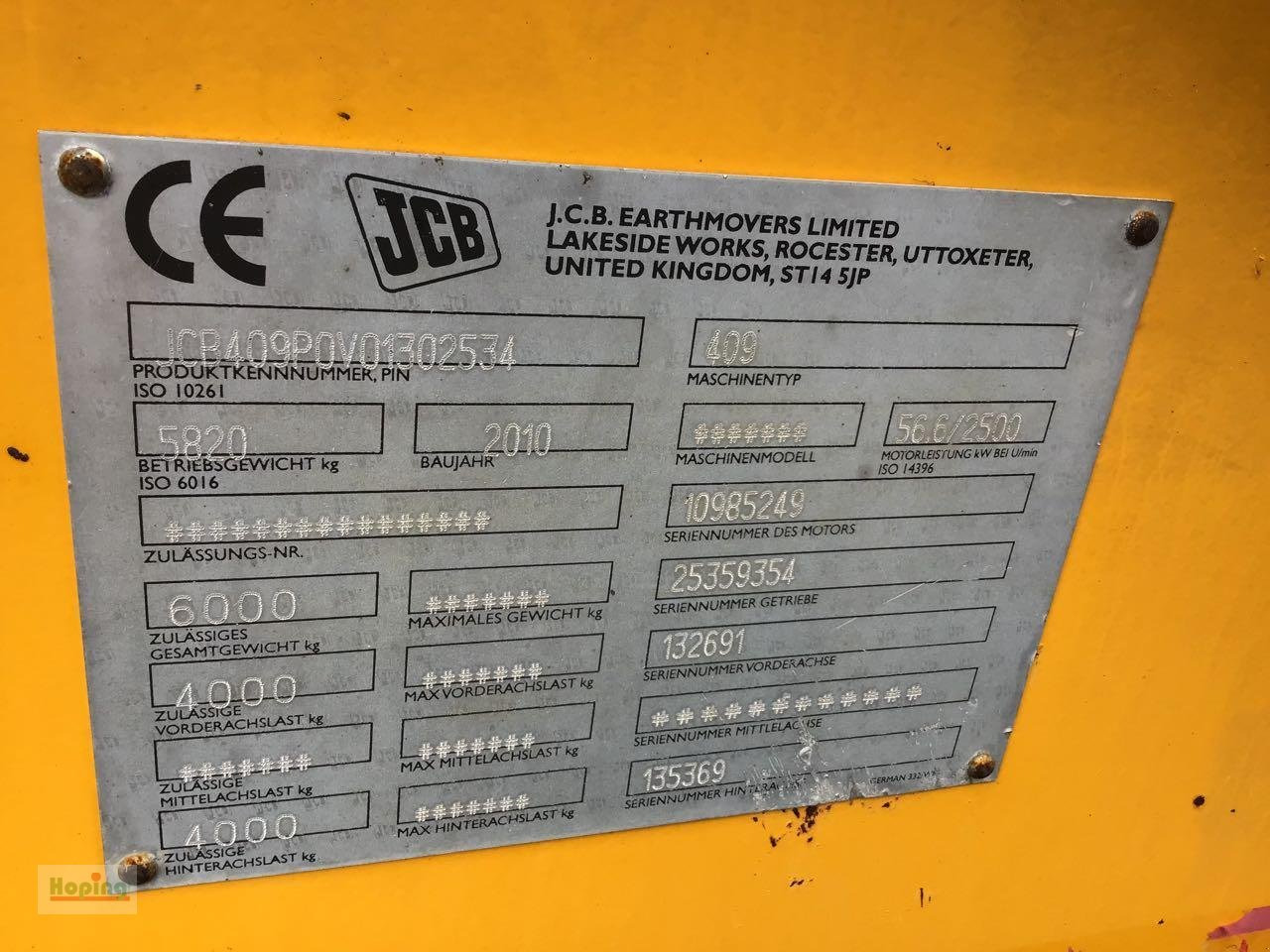 JCB 409 - Wiellader: afbeelding 5 JCB 409 - Wiellader: afbeelding 5