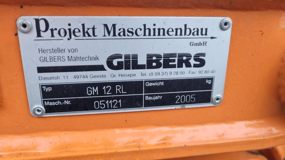 Armmaaier Gilbers GM 12 RL Randstreifenmäher Böschungsmulcher Böschungsmäher Seitenmulcher Mähausleger Dücker Mulag: afbeelding 8