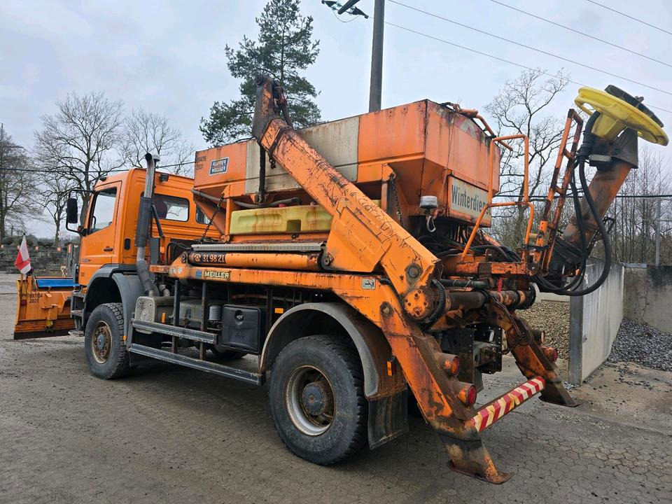 Mercedes-Benz Atego 1828 AK Absetzkipper Meiller Schmidt Schneepflug Küpper-Weisser Salzstreuer Allrad - Sneeuwruimer: afbeelding 2 Mercedes-Benz Atego 1828 AK Absetzkipper Meiller Schmidt Schneepflug Küpper-Weisser Salzstreuer Allrad - Sneeuwruimer: afbeelding 2