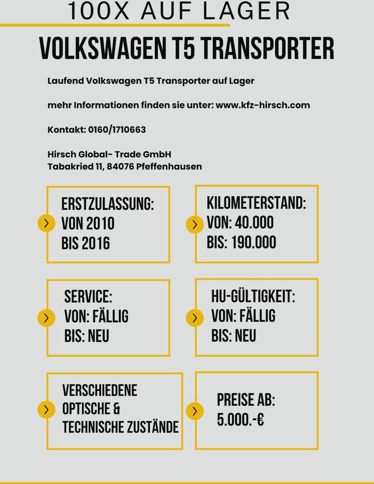 Volkswagen T5 Transporter 2.0TDI EU5*2xSchiebetüre*1.Hand* - Bestelwagen: afbeelding 3 Volkswagen T5 Transporter 2.0TDI EU5*2xSchiebetüre*1.Hand* - Bestelwagen: afbeelding 3