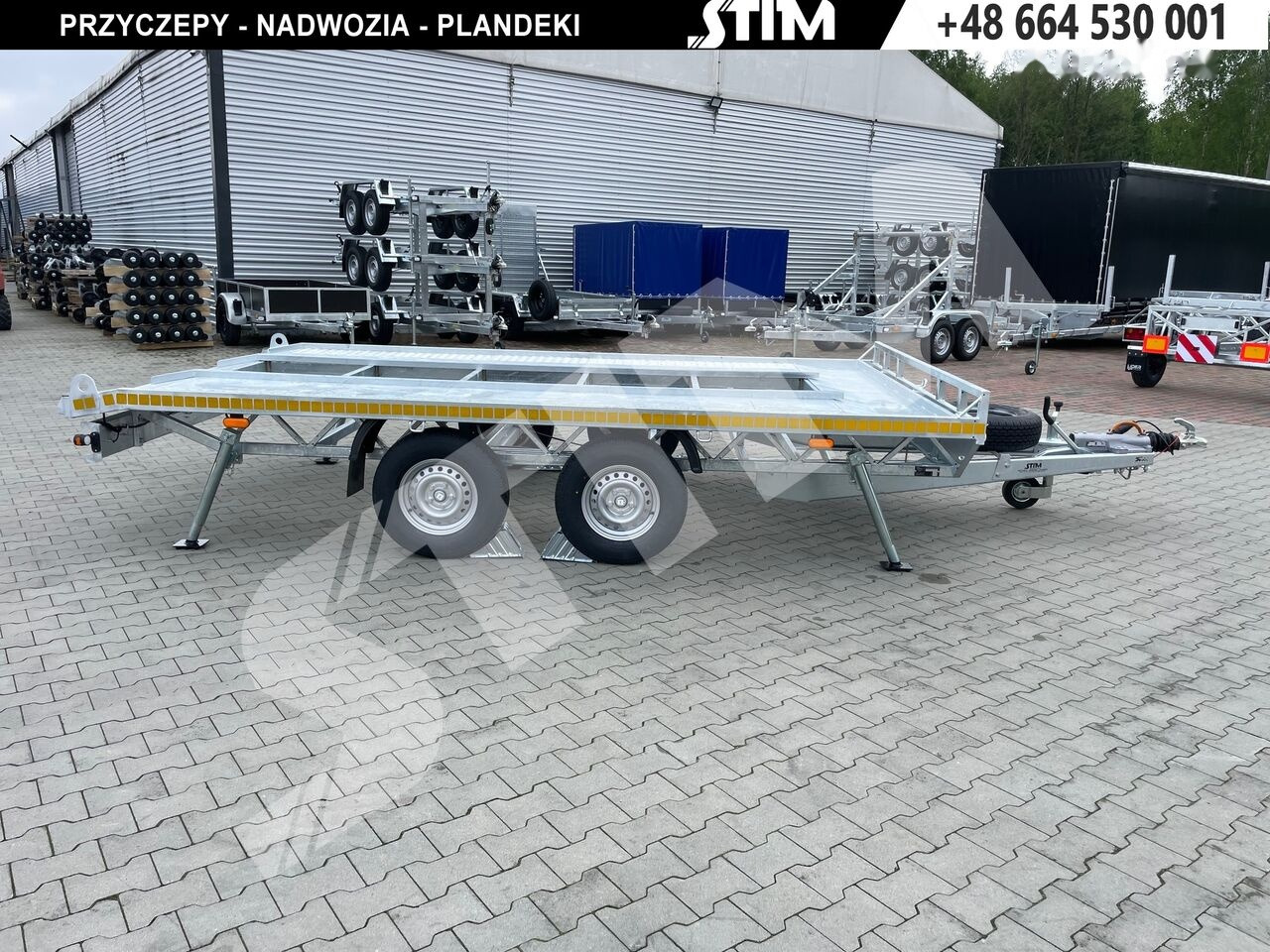 Nieuw Open/ Plateau aanhangwagen Stim S22-35/4323KP-15 Platforma do przeowzu kontenerów typu KP: afbeelding 9 Nieuw Open/ Plateau aanhangwagen Stim S22-35/4323KP-15 Platforma do przeowzu kontenerów typu KP: afbeelding 9