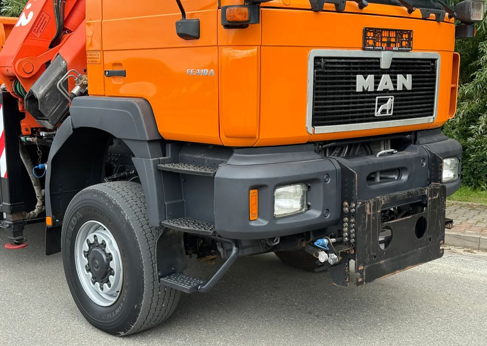 MAN * FE 410 A * MAN * 4x4 * HDS ATLAS 190 * Kiper Wywrotka * Bardzo Dobry Stan * Sprowadzony - Kipper vrachtwagen, Kraanwagen: afbeelding 4 MAN * FE 410 A * MAN * 4x4 * HDS ATLAS 190 * Kiper Wywrotka * Bardzo Dobry Stan * Sprowadzony - Kipper vrachtwagen, Kraanwagen: afbeelding 4