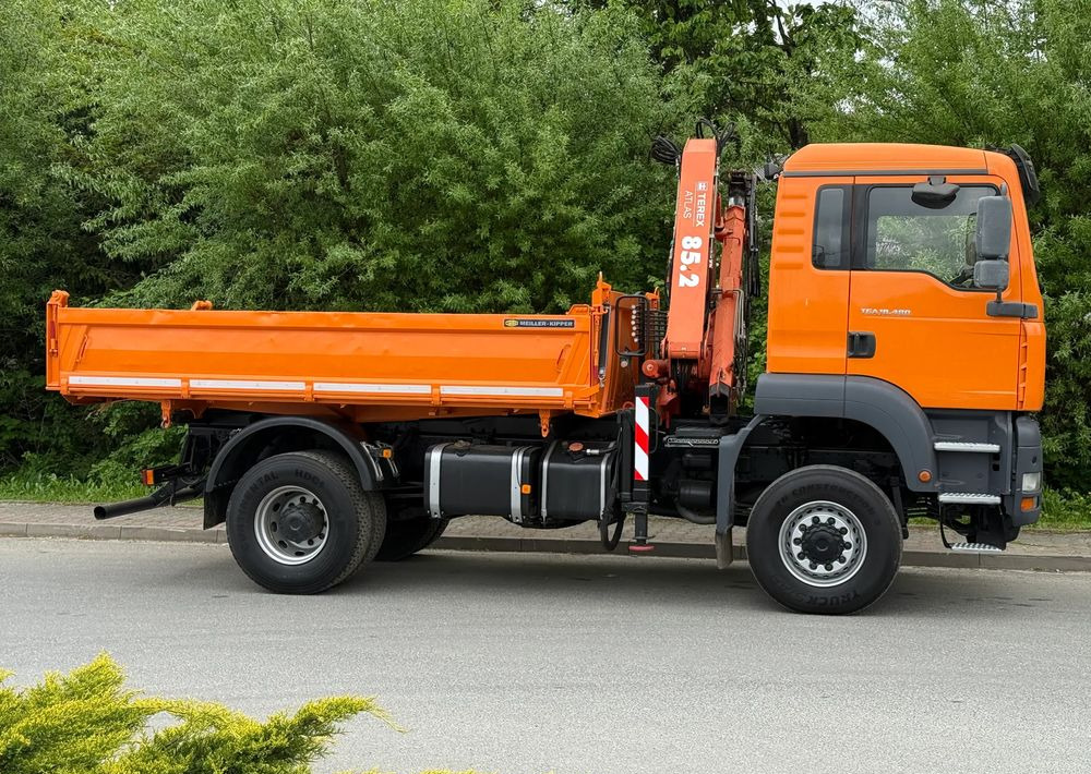 Kipper vrachtwagen MAN * MAN 18 480 * KIPER WYWROTKA * 4x4 * HDS ATLAS 85* STAN BARDZO DOBRY * Sprowadzony: afbeelding 11