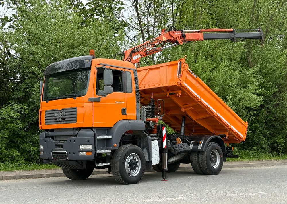 MAN * MAN 18 480 * KIPER WYWROTKA * 4x4 * HDS ATLAS 85* STAN BARDZO DOBRY * Sprowadzony - Kipper vrachtwagen: afbeelding 1 MAN * MAN 18 480 * KIPER WYWROTKA * 4x4 * HDS ATLAS 85* STAN BARDZO DOBRY * Sprowadzony - Kipper vrachtwagen: afbeelding 1