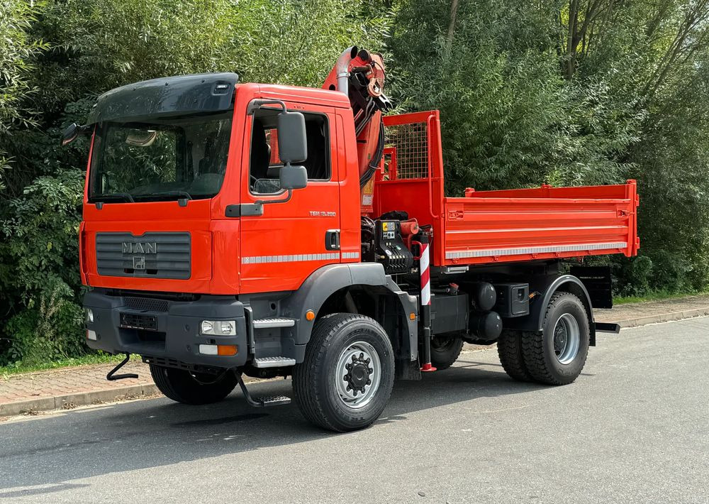 Kipper vrachtwagen MAN * TGM 18-280 MAN 4x4 HDS Palfinger PK10500 * Kiper Wywrotka * Bardzo Dobry Stan: afbeelding 11