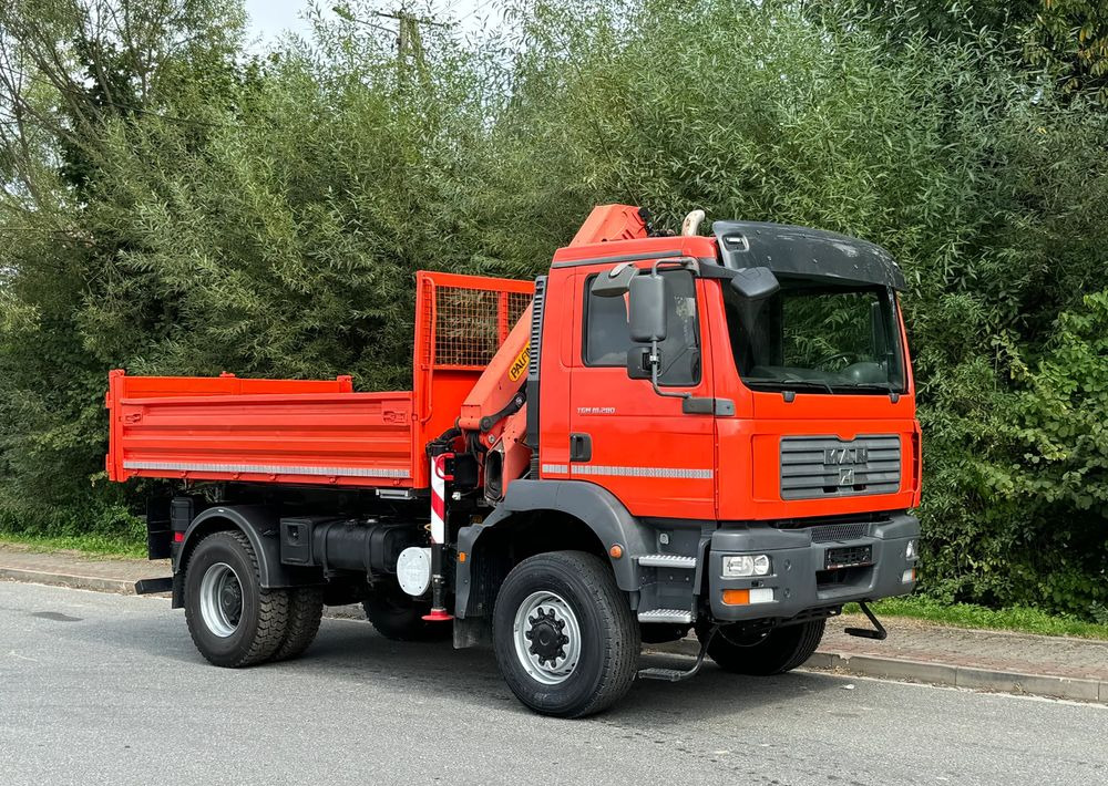 MAN * TGM 18-280 MAN 4x4 HDS Palfinger PK10500 * Kiper Wywrotka * Bardzo Dobry Stan - Kipper vrachtwagen: afbeelding 2 MAN * TGM 18-280 MAN 4x4 HDS Palfinger PK10500 * Kiper Wywrotka * Bardzo Dobry Stan - Kipper vrachtwagen: afbeelding 2