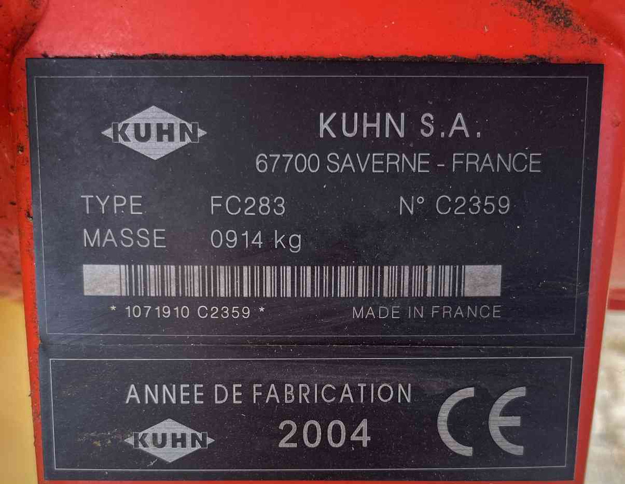Kuhn FC283 schijvenmaaier achtermaaier weidebouwmachines - Maaimachine: afbeelding 4 Kuhn FC283 schijvenmaaier achtermaaier weidebouwmachines - Maaimachine: afbeelding 4