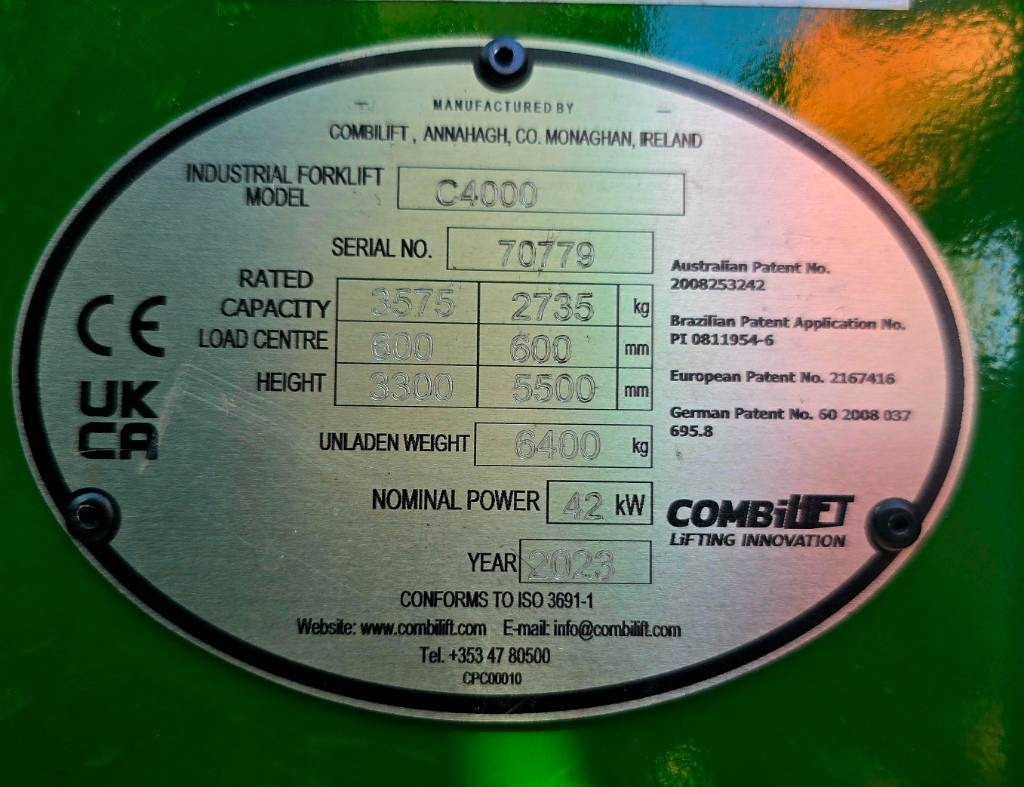 4-weg zijlader Combilift C 4000 LPG: afbeelding 11 4-weg zijlader Combilift C 4000 LPG: afbeelding 11