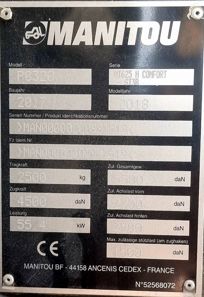 Verreiker Manitou MT 625 H (08): afbeelding 12