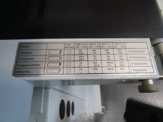 MB MULTIPLI 35 MIT GESTELL - Vouwmachine: afbeelding 5 MB MULTIPLI 35 MIT GESTELL - Vouwmachine: afbeelding 5