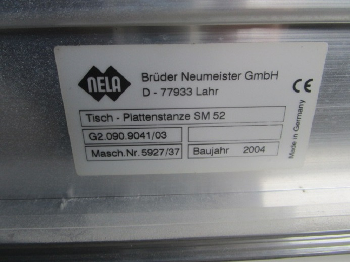 TISCH-PLATTENSTANZE G2.090.9041/03 FÜR SM 52 - Drukmachine: afbeelding 4 TISCH-PLATTENSTANZE G2.090.9041/03 FÜR SM 52 - Drukmachine: afbeelding 4
