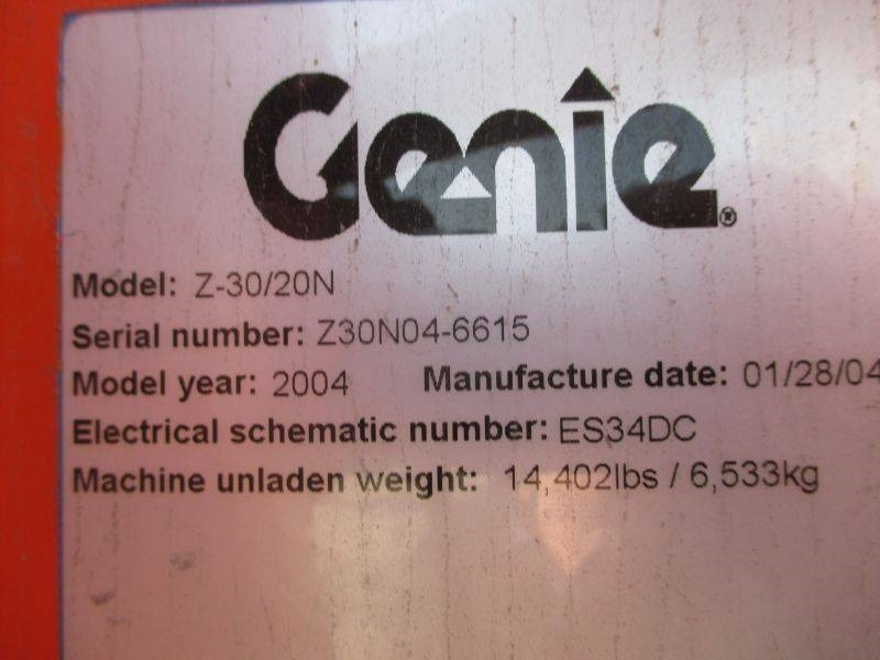 Knikarmhoogwerker Genie Z 30/20 N: afbeelding 8