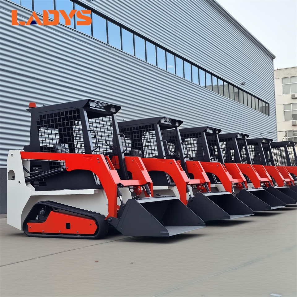 Nieuw Schranklader LADYS LA670 Mini Small Skid Steer Loader Compact Track Diesel Mini Skid Steer Loader For Sale With Small Mini Skid Steer Attachments 4 In 1 Bucket: afbeelding 6