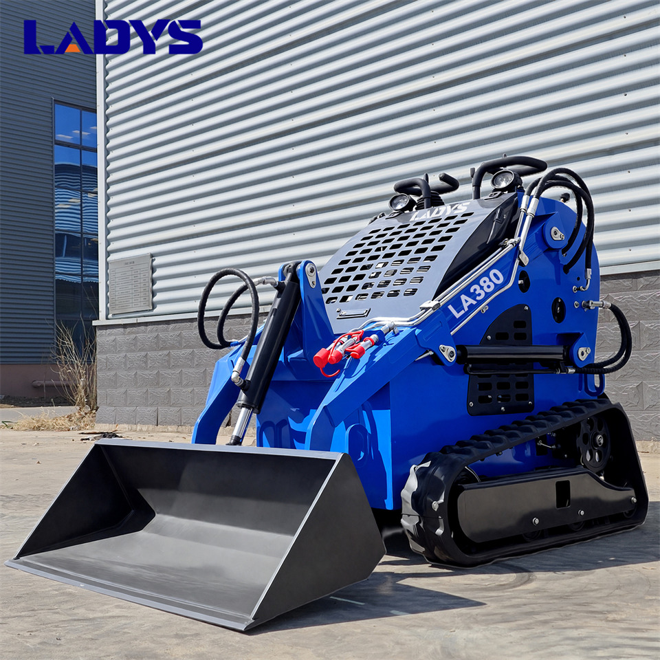 LADYS Free Shipping LA380 Mini Skid Steer Loader Compact Track Diesel Cheap Mini Skid Steer Loader For Sale With Mini Skid Steer Attachments 4 In 1 Bucket - Schranklader: afbeelding 3 LADYS Free Shipping LA380 Mini Skid Steer Loader Compact Track Diesel Cheap Mini Skid Steer Loader For Sale With Mini Skid Steer Attachments 4 In 1 Bucket - Schranklader: afbeelding 3