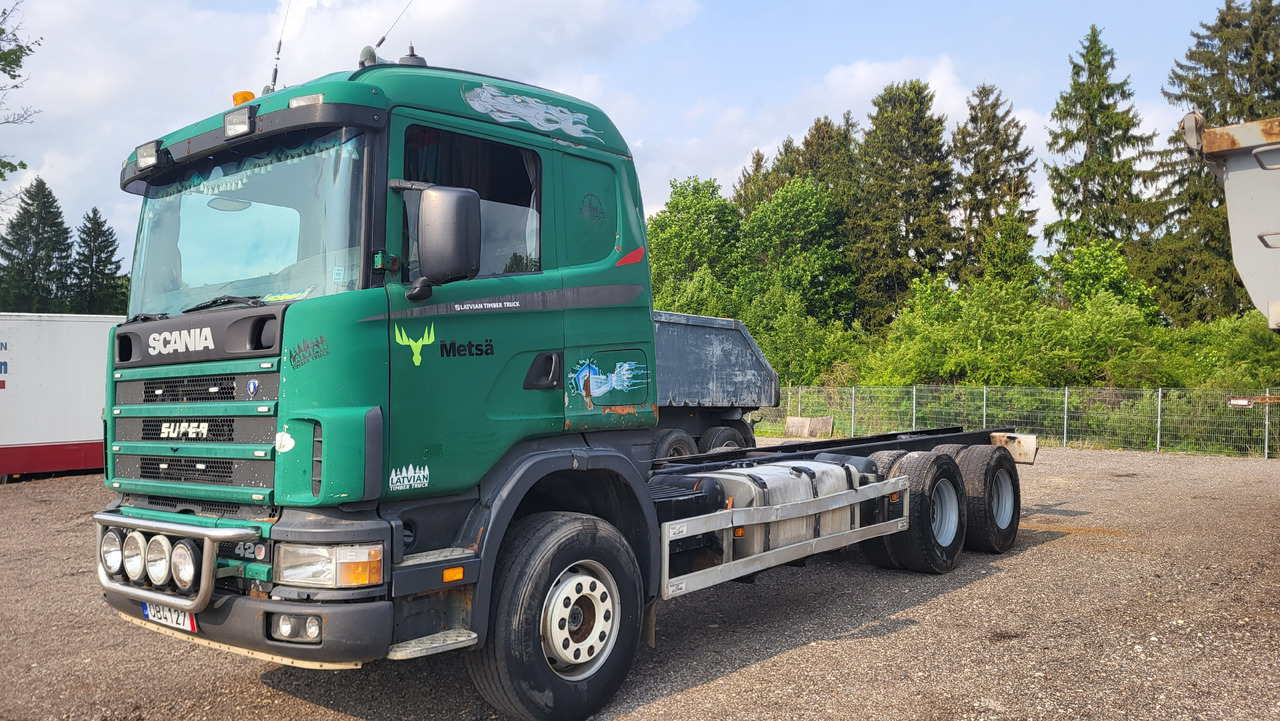 SCANIA R124 420 6X4 - Chassis vrachtwagen: afbeelding 1 SCANIA R124 420 6X4 - Chassis vrachtwagen: afbeelding 1